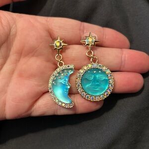 Kirk’s folly blue moon earrings